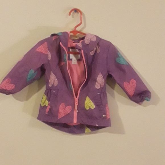 Cat & Jack Other - Cat & Jack 18M Purple & colorful heart polkaJacket